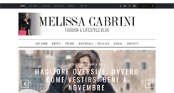 Desktop Screenshot of melissacabrini.com